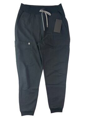 Fabletics High-Rise On-Call Scrub Jogger Pants Black Women's Size M Reg $50NWT
